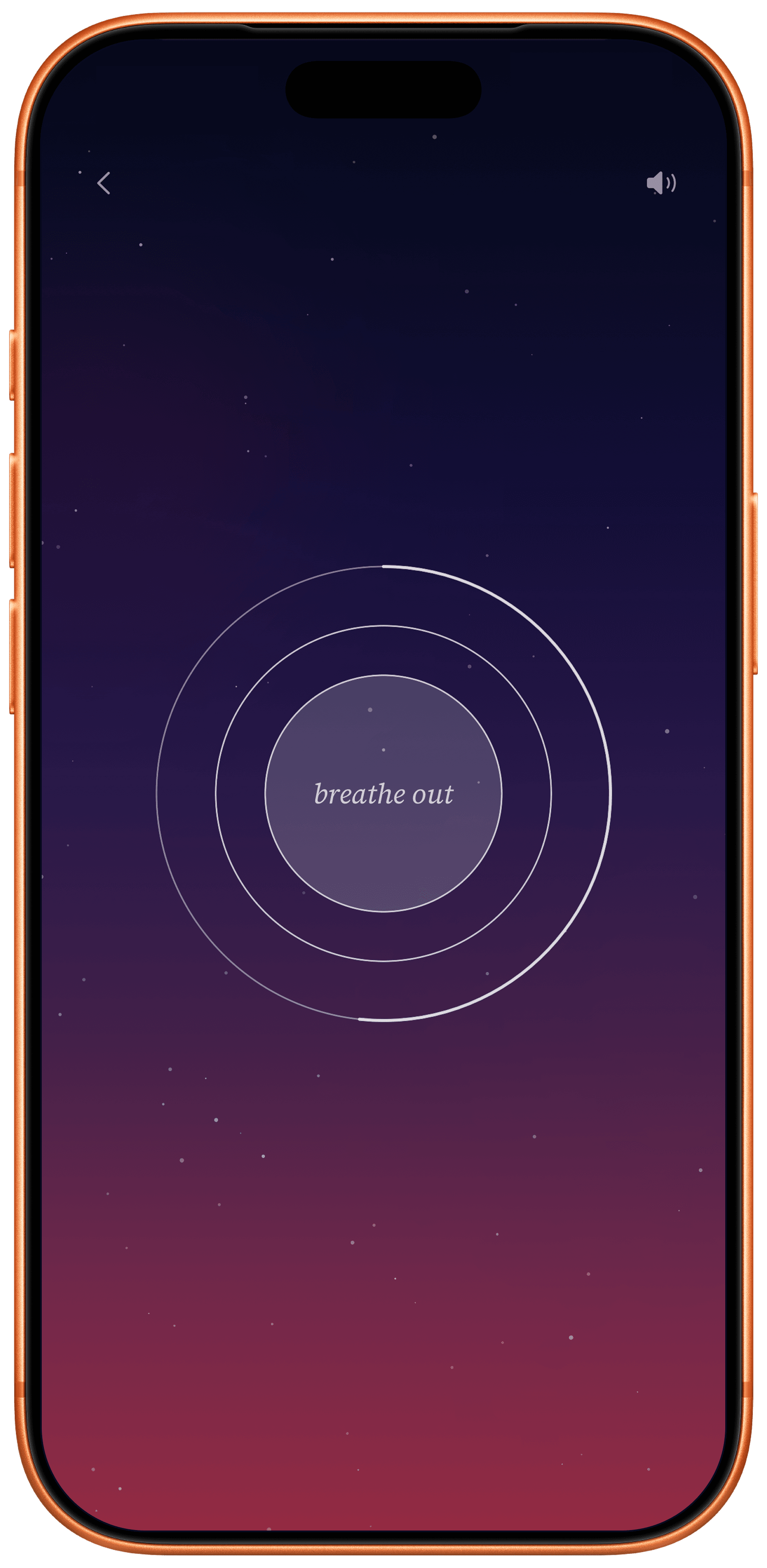 Salwa 90-second calm timer with breathing rings