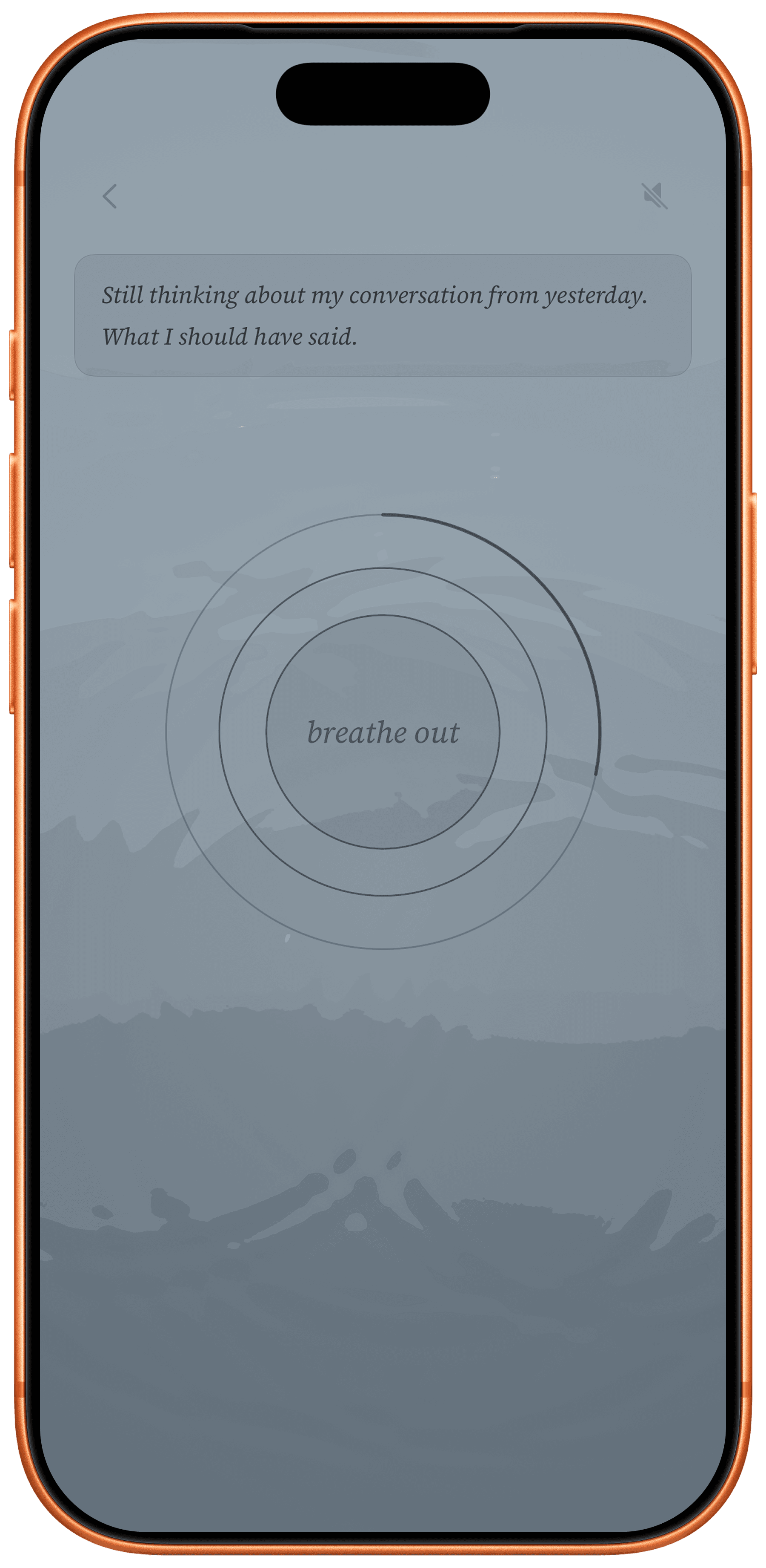 Salwa 90-second calm timer with breathing rings