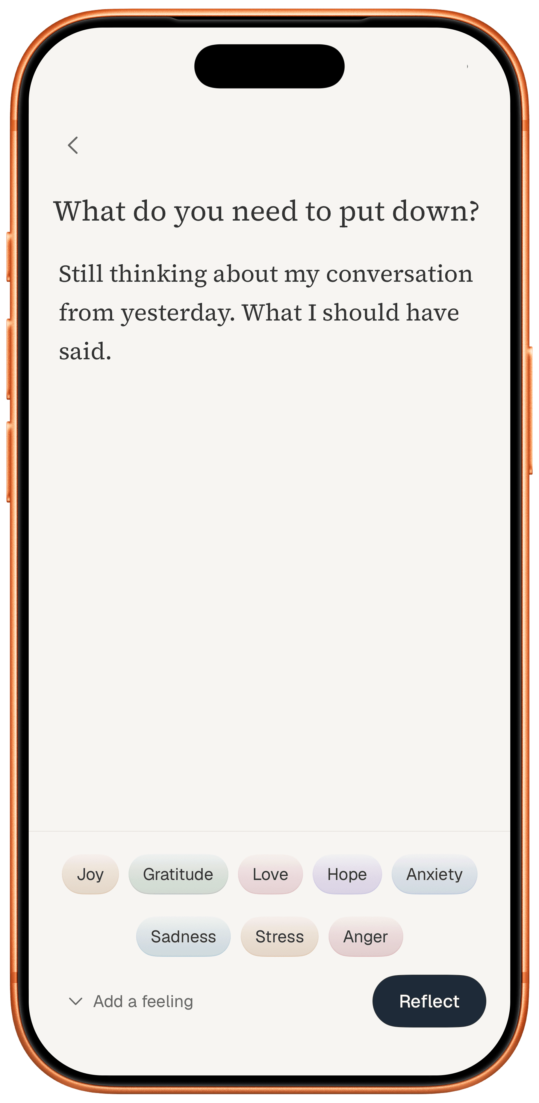 Salwa reflection composer with emotion tags